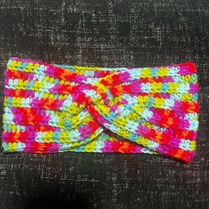 Vibrant Multicolor Knitted Headband